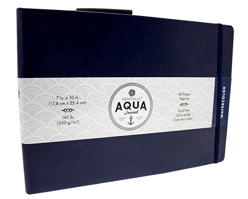 Pentalic Aqua Watercolor Journal  7 x 10 in.