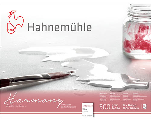 Hahnemühle Harmony Watercolour Pad – Hot Press – 12 x 16 in.
