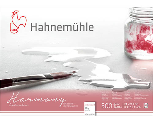 Hahnemühle Harmony Watercolour Pad  Hot Press  8 x 11 in.