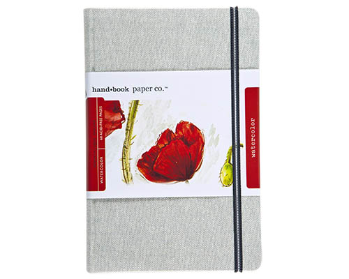 Travelogue Watercolour Journal  8.25 x 8.25 in.  30 sheets