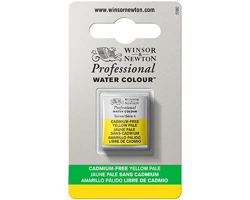 Winsor & Newton Professional Watercolour - Cadmium-Free Yellow Pale - Half Pan