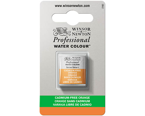Winsor & Newton Professional Watercolour - Cadmium-Free Orange - Half Pan