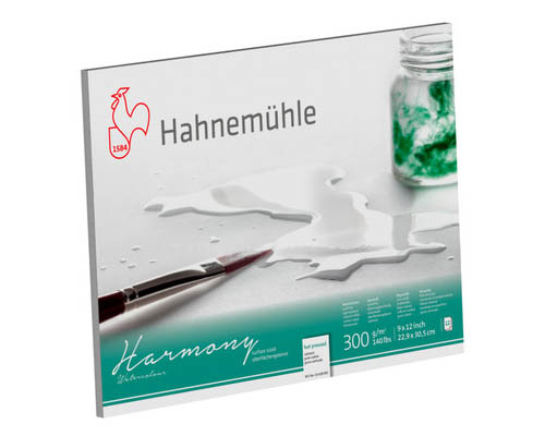 Hahnemuhle Harmony Watercolour Paper Block Hot Press,8/16k,300g