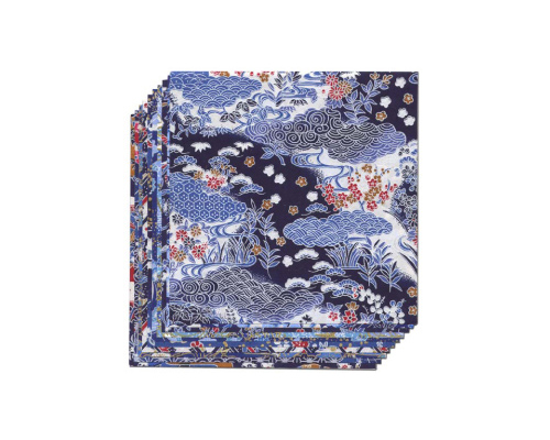 Yasutomo Origami Yuzen Blue – 10 Sheets