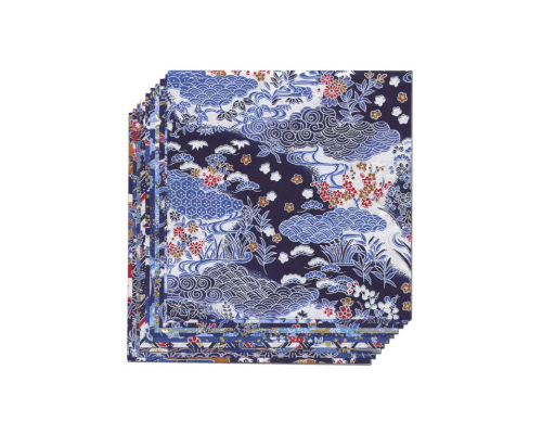 Yasutomo Origami Yuzen Blue  10 Sheets