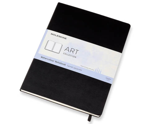 Moleskine Hardcover Watercolour Notebook  Pocket 3.5 x 5.5 in.  Black
