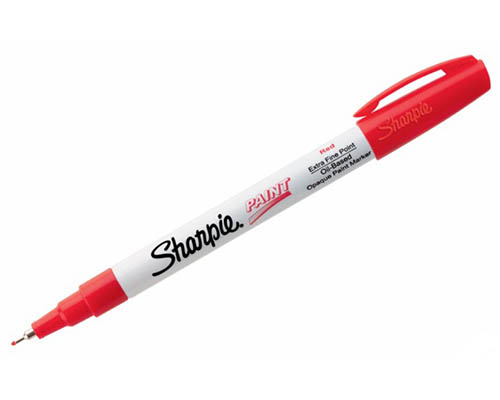 Sharpie Oil Based Paint Marker  Extra-Fine  Red