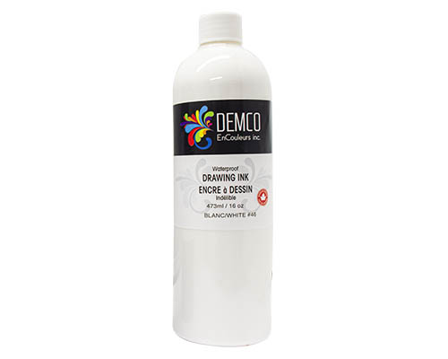 Demco Drawing Ink – 473mL(16oz) – White