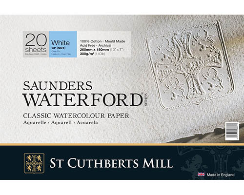 Saunders Waterford Series  Classic Watercolour Paper Block Cold Pressed  10 x 7 in.