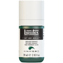  Liquitex Soft Body Acrylic - Deep Green Permanent - 2oz