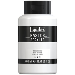 Liquitex Basics Acrylic - Titanium White - 400ML