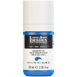  Liquitex Soft Body Acrylic - Cerulean Blue - 2oz