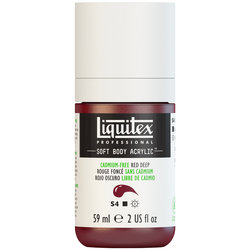  Liquitex Soft Body Acrylic - Cadmium Free Red Deep - 2oz