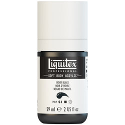 Liquitex Soft Body Acrylic - Ivory Black - 2oz