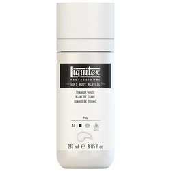 Liquitex Soft Body Acrylic -Titanium White - 8oz