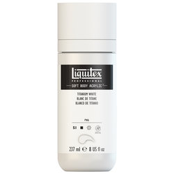 Liquitex Soft Body Acrylic -Titanium White - 8oz