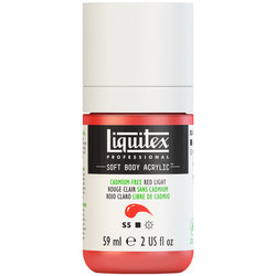  Liquitex Soft Body Acrylic - Cadmium Free Red Light - 2oz