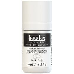  Liquitex Soft Body Acrylic - Transparent Mixing White - 2oz