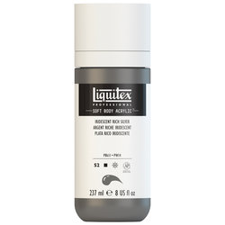 Liquitex Soft Body Acrylic - Iridescent Rich Silver - 8oz