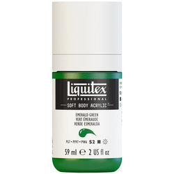  Liquitex Soft Body Acrylic - Emerald Green - 2oz