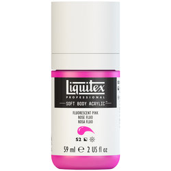  Liquitex Soft Body Acrylic - Fluorescent Pink - 2oz
