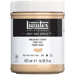 Liquitex Heavy Body Acrylic - Unbleached Titanium -16oz