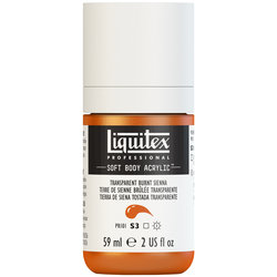 Liquitex Soft Body Acrylic - Transparent Burnt Sienna - 2oz
