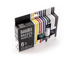 Liquitex BASICS Acrylic Paint -  Set of 6 x 22mL 