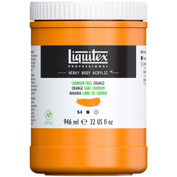 Liquitex Heavy Body Acrylic - Cadmium Free Orange - 32oz
