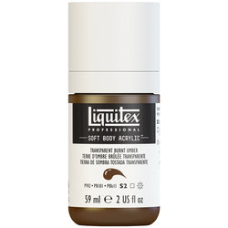 Liquitex Soft Body Acrylic - Transparent Burnt Umber - 2oz