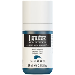  Liquitex Soft Body Acrylic - Muted Turquoise - 2oz