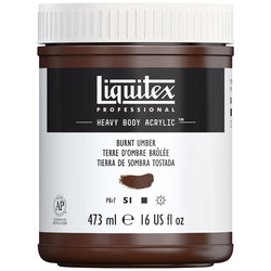 Liquitex Heavy Body Acrylic - Burnt Umber -16oz