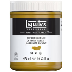 Liquitex Heavy Body Acrylic - Iridescent Bright Gold -16oz