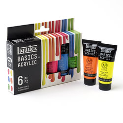 Liquitex BASICS Acrylic - Fluorescent Set of 6