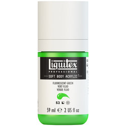  Liquitex Soft Body Acrylic - Fluorescent Green - 2oz