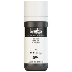 Liquitex Soft Body Acrylic - Mars Black - 8oz