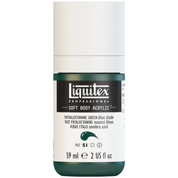  Liquitex Soft Body Acrylic - Phthalocyanine Green Blue - 2oz