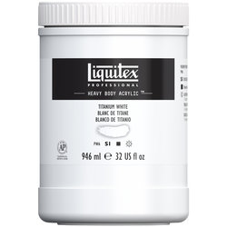 Liquitex Heavy Body Acrylic - Titanium White - 32oz