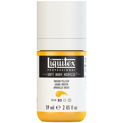  Liquitex Soft Body Acrylic - Indian Yellow - 2oz