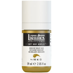 Liquitex Soft Body Acrylic - Iridescent Bright Gold - 2oz