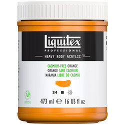 Liquitex Heavy Body Acrylic - Cadmium Free Orange  -16oz