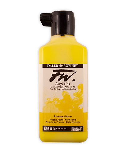 Daler-Rowney FW Artists Ink - 180ml Process Yellow