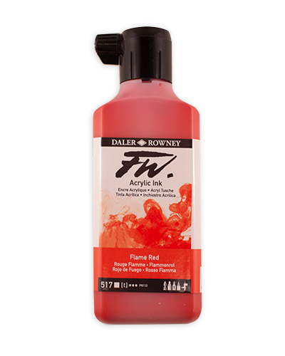Daler-Rowney FW Artists Ink - 180ml Flame Red