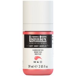 Liquitex Soft Body - Fluorescent Red  - 2OZ