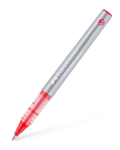 Faber Castell Free Ink Rollerball Pen 0.5 - Red