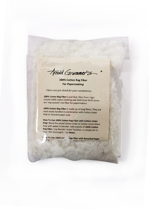 Arnold Grummer 100% Cotton Rag White Pulp - 1oz