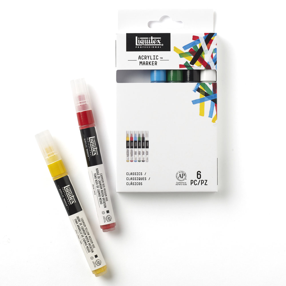 Liquitex Paint Markers  Fine Nib  Set of 6