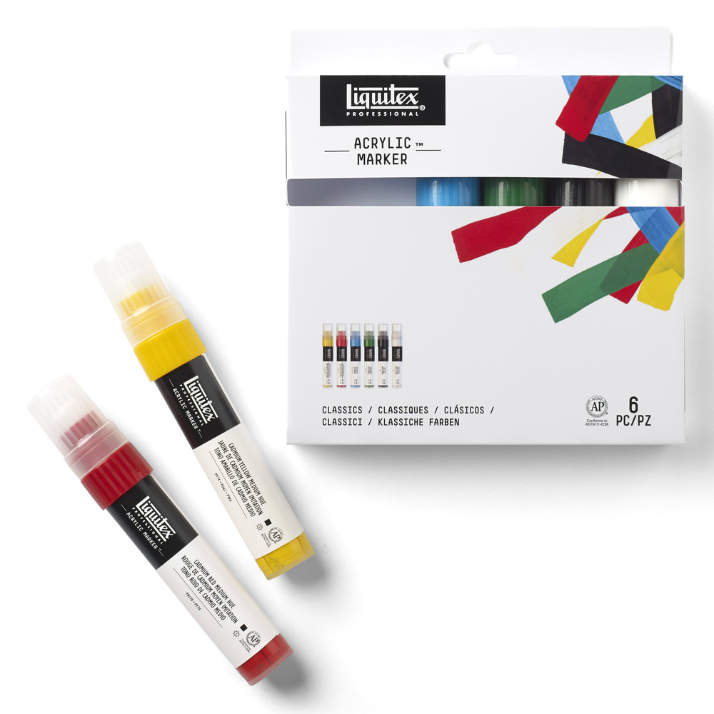 Liquitex Paint Markers  Wide-nib  Set of 6  