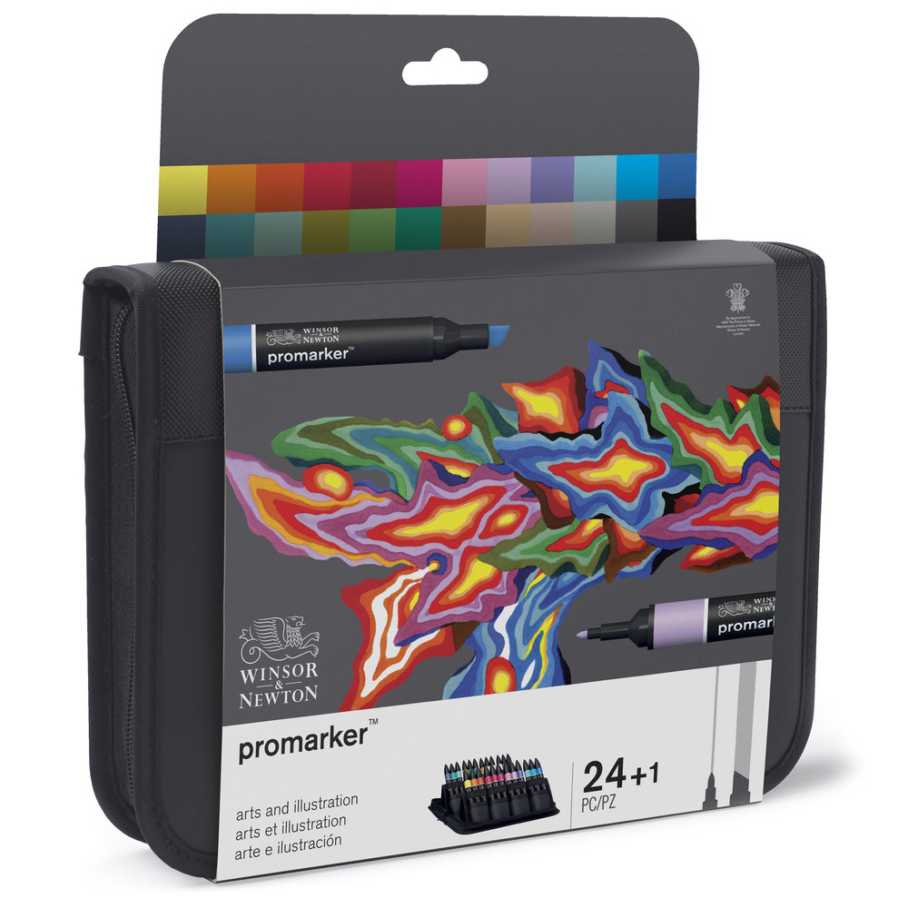 Winsor & Newton Promarker Wallet -  Set of 24