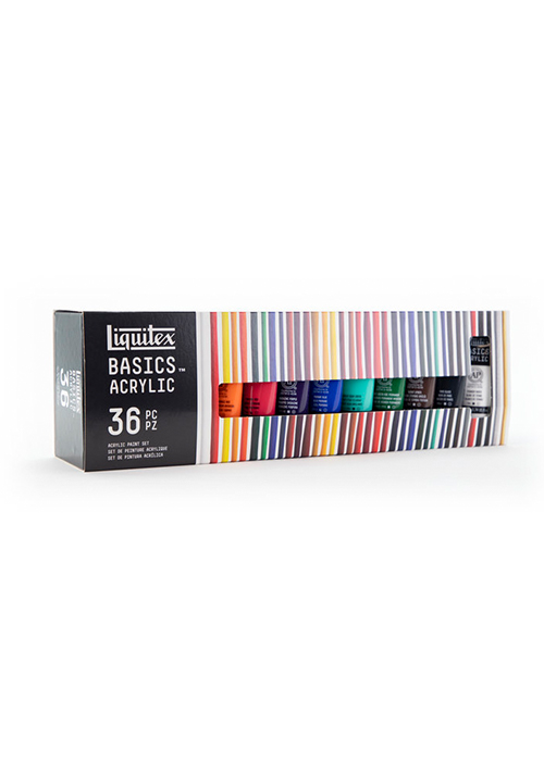 Liquitex BASICS Acrylic Paint Set, 72 x 22ml (0.74-oz) Tube Paint Set